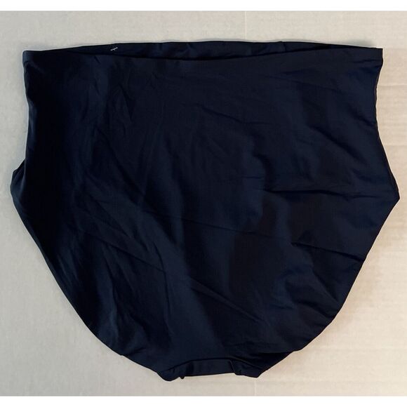 Spanx 50125R Women Size Large Sunkissed Navy Classic High Rise Swim Brief Bottom - Picture 2 of 8